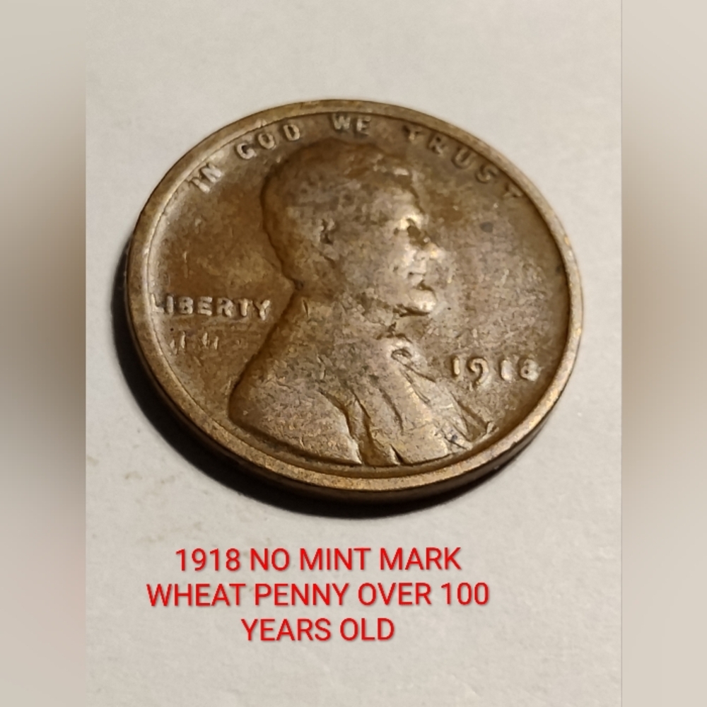 ✅❤️1918 Wheat Penny VINTAGE OVER 100 YEARS OLD ANTIQUE COLLECTIBLES